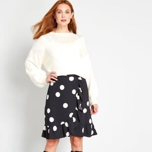 ModCloth NWT Wrap Ruffled A-line Skirt